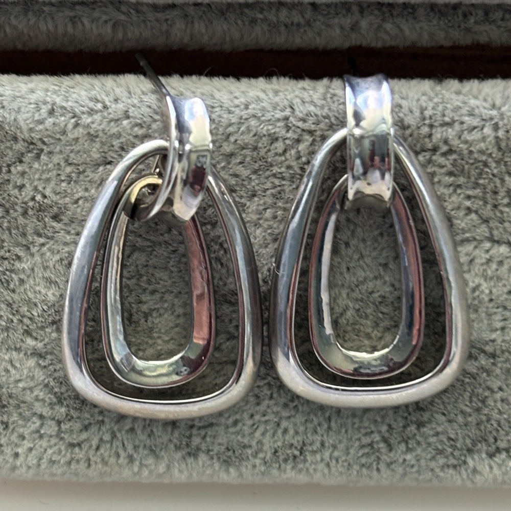 Elegant Silver Hoop Earrings